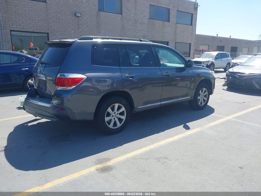 Vin: 5tdza3eh6ds037898, lot: 45836844, toyota highlander base plus 20134