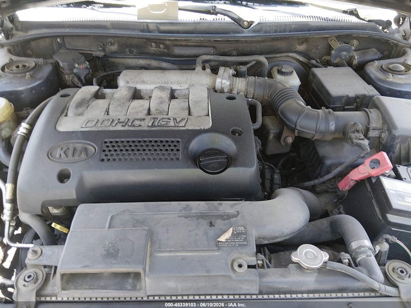 2002 Kia Spectra Ls VIN: KNAFB121725199647 Lot: 45339103
