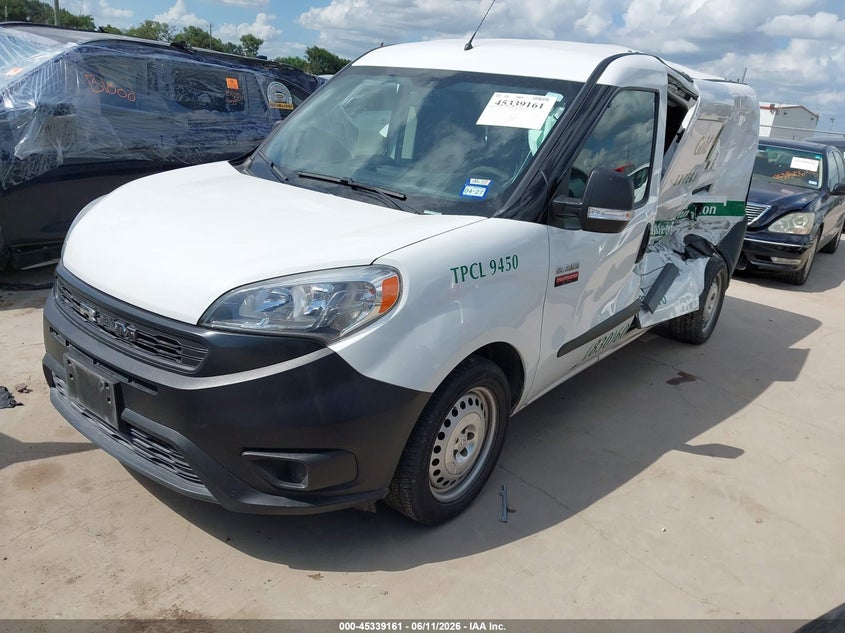 Vin: zfbhrfab0l6p65614, lot: 45837097, ram promaster city tradesman 20202