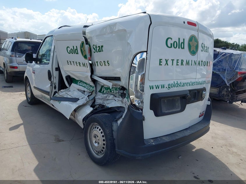 Vin: zfbhrfab0l6p65614, lot: 45837097, ram promaster city tradesman 20203