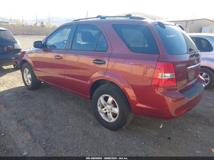 2007 KIA SORENTO SPORT UTILITY VEHICLE 3.8L V-6 DOHC, VVT, 262HP