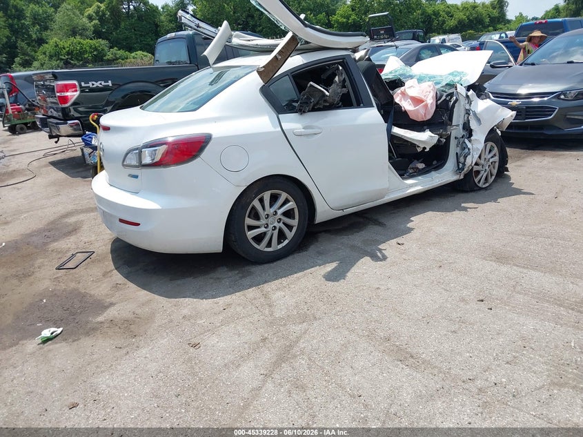 Vin: jm1bl1v89c1626603, lot: 45837164, mazda mazda3 i touring 20124