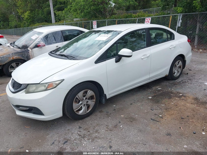 Vin: 2hgfb2f56dh538627, lot: 45837166, honda civic lx 20132