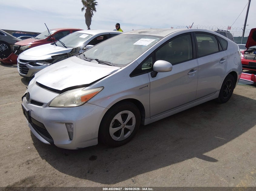 Vin: jtdkn3du2f1865760, lot: 45837363, toyota prius two 20152
