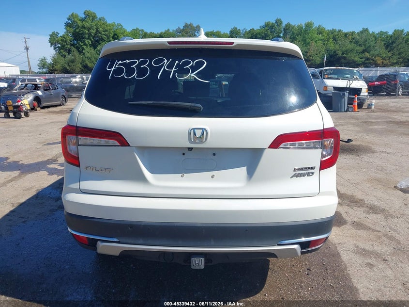 HONDA PILOT 2019 VIN 5FNYF6H63KB040056