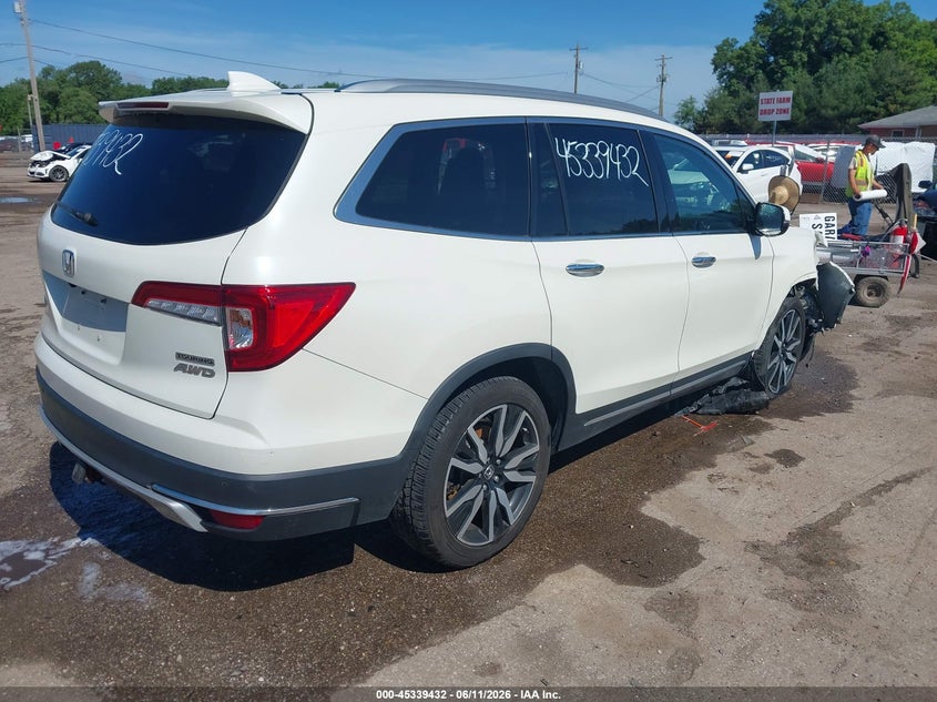 HONDA PILOT 2019 VIN 5FNYF6H63KB040056