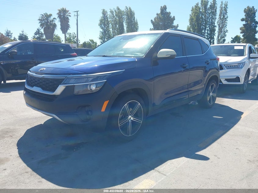 Vin: kndeu2aa1m7075753, lot: 45837424, kia seltos s 20212