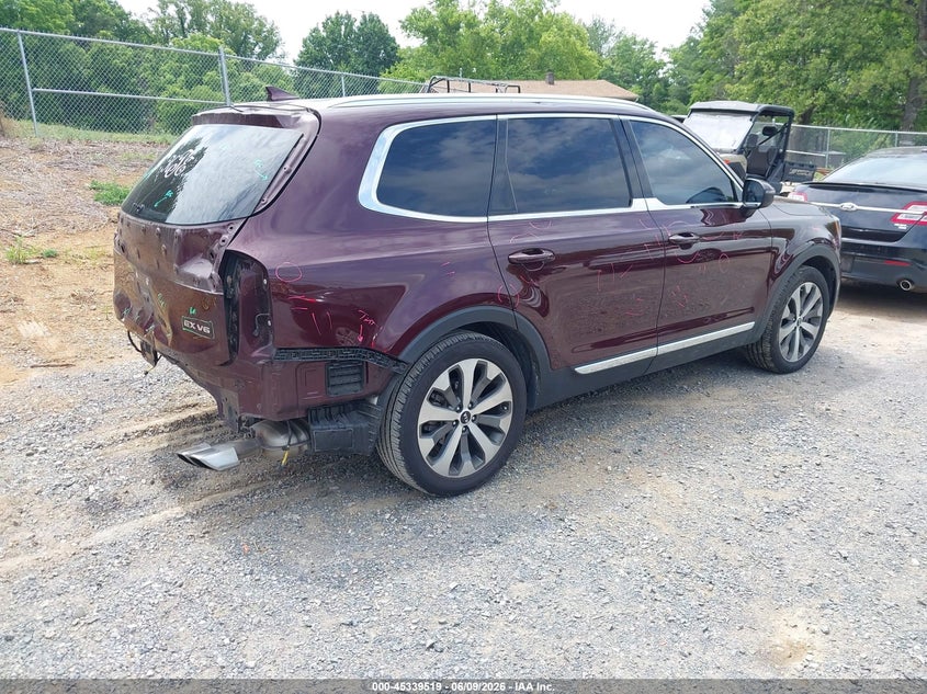 Vin: 5xyp34hc8lg067519, lot: 45837455, kia telluride ex 20204