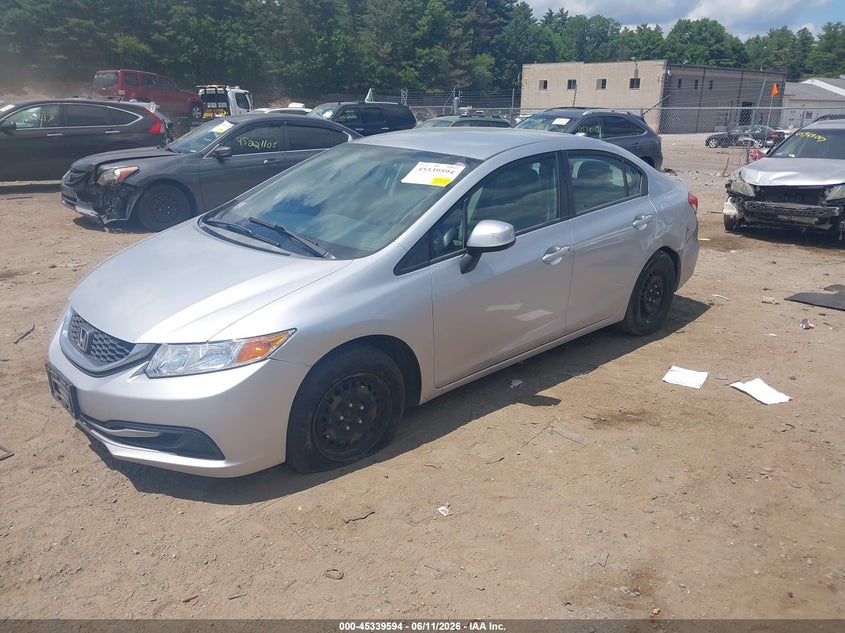 2013 Honda Civic Lx 2HGFB2F55DH554561 photo 1