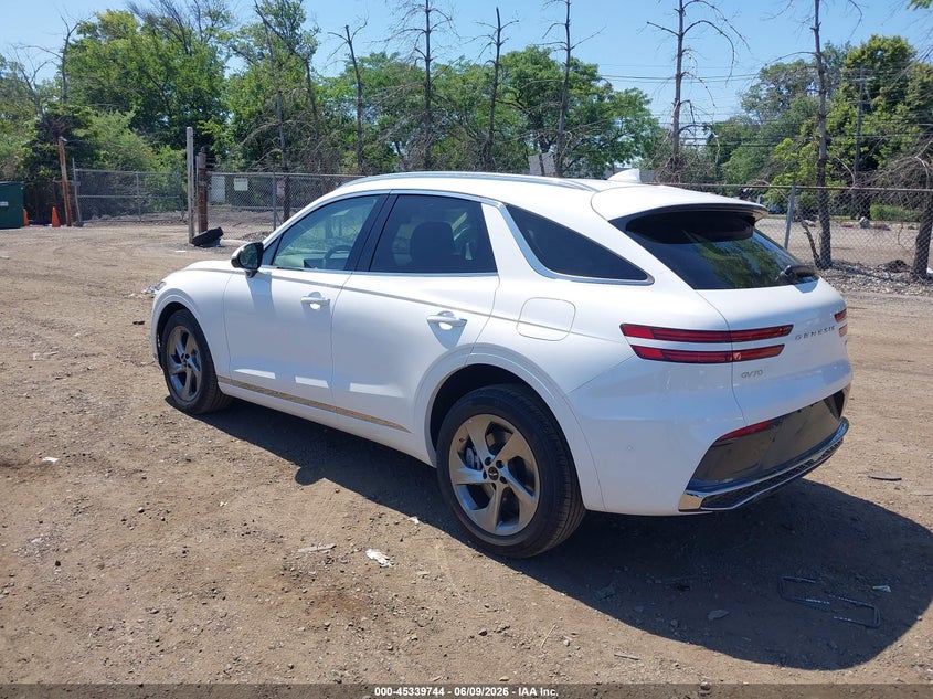Vin: 5nmmbdtb3th062898, lot: 45837680, genesis gv70 2.5t advanced 20263