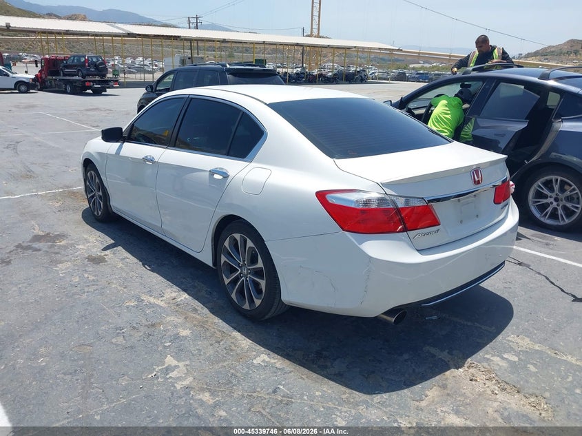Vin: 1hgcr2f51ea178522, lot: 45837682, honda accord sport 20143