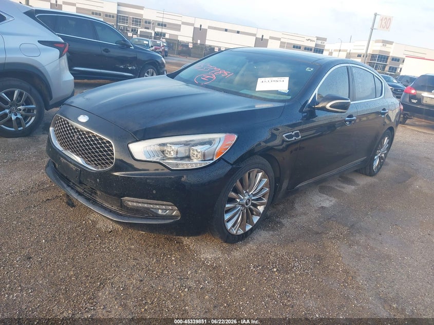 Vin: knalw4d44f6018990, lot: 45837786, kia k900 luxury 20152