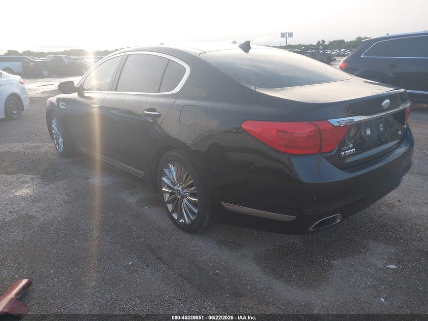 Vin: knalw4d44f6018990, lot: 45837786, kia k900 luxury 20153