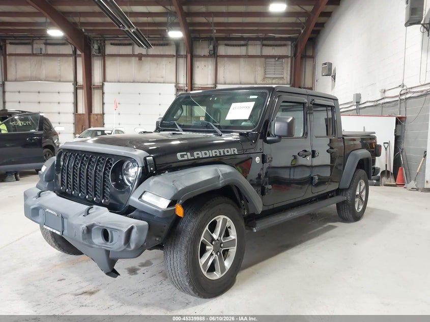 Vin: 1c6hjtag2ll182386, lot: 45837924, jeep gladiator sport s 4x4 20202