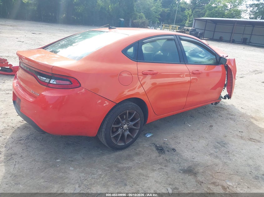 Vin: 1c3cdfbb8gd701783, lot: 45837932, dodge dart sxt 20164