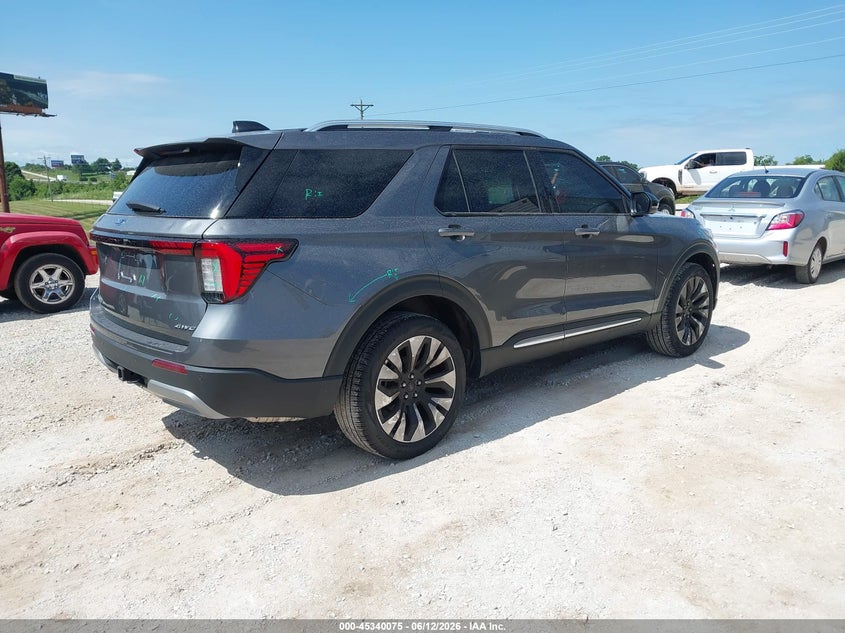 Vin: 1fmuk8hh5sgb64077, lot: 45838011, ford explorer platinum 20254