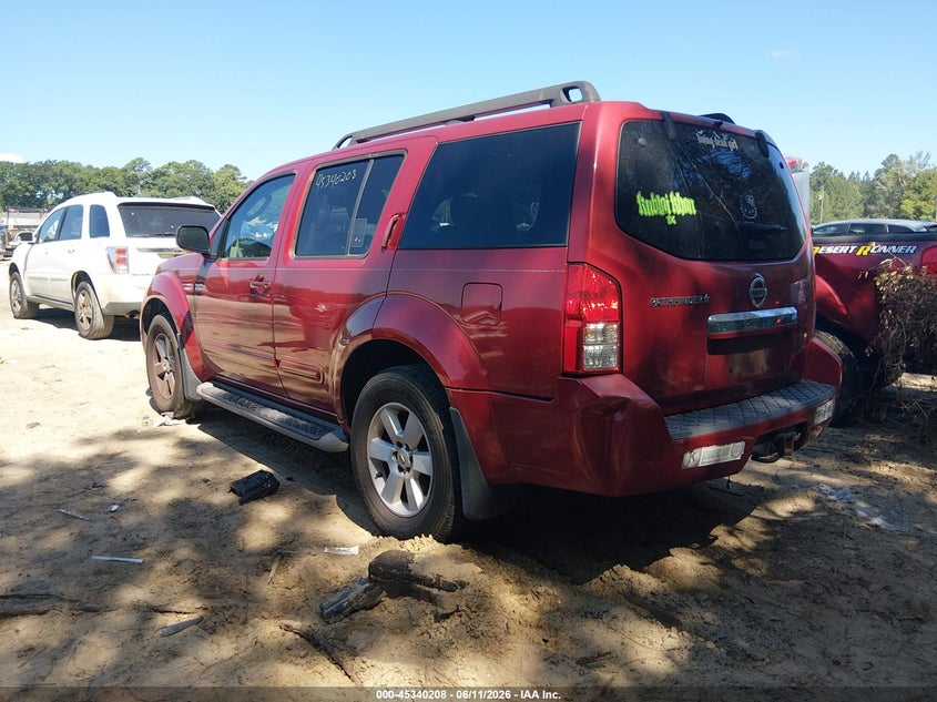 Vin: 5n1ar1nn2cc604457, lot: 45838144, nissan pathfinder sv 20123