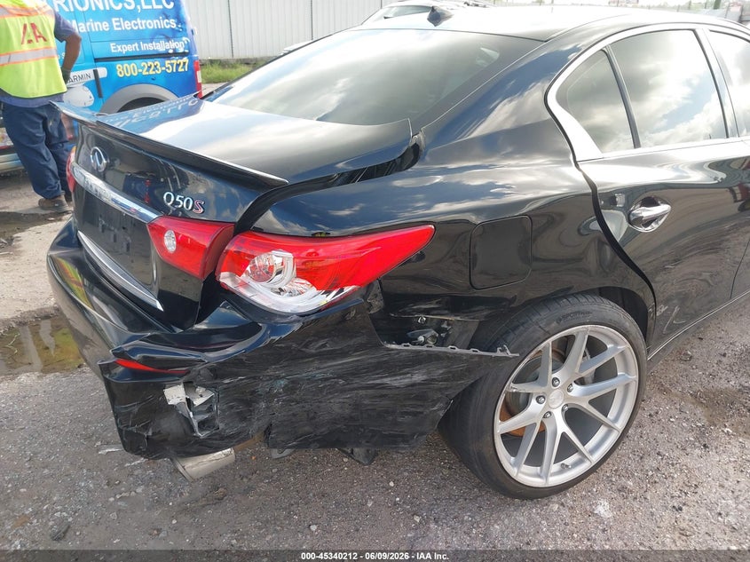 2016 Infiniti Q50 3.0T Red Sport 400 VIN: JN1FV7AP0GM421545 Lot: 45340212