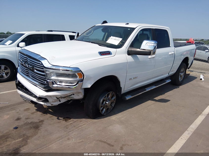 Vin: 3c6ur5fj4pg646353, lot: 45838153, ram 2500 laramie  4x4 6'4 box 20232