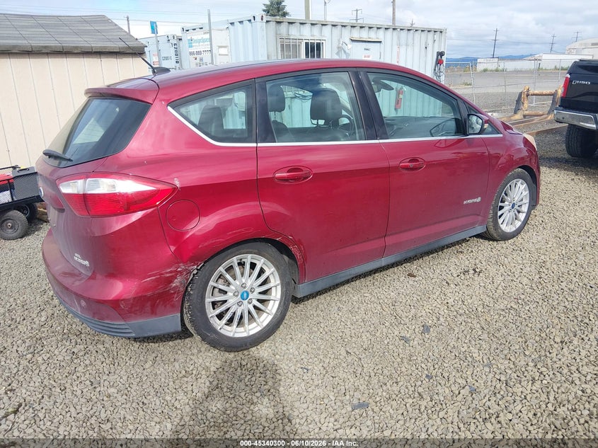 Vin: 1fadp5bu3dl509570, lot: 45838236, ford c-max hybrid sel 20134