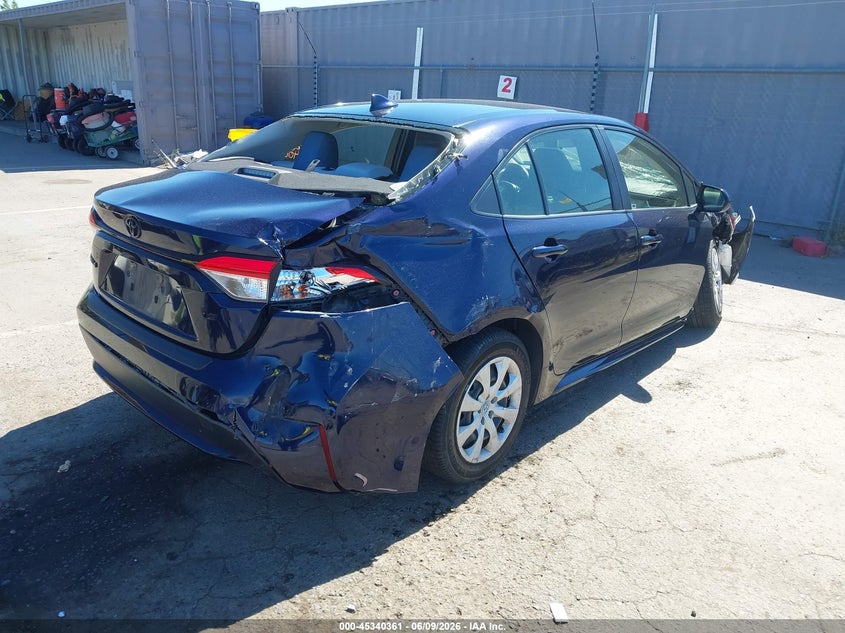 VIN JTDEPMAEXMJ145260 2021 TOYOTA COROLLA LE