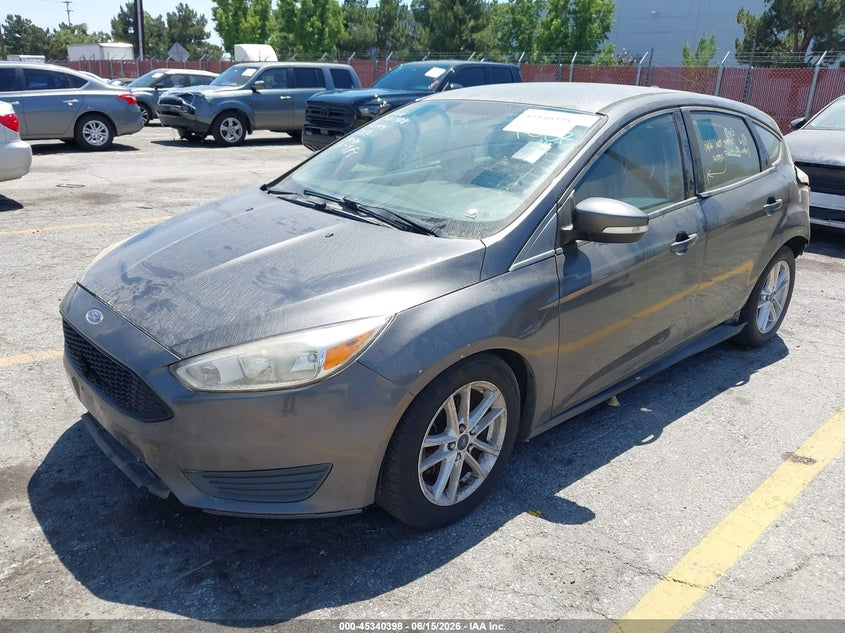 Vin: 1fadp3k26fl351408, lot: 45838334, ford focus se 20152