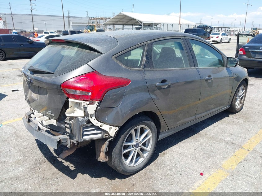Vin: 1fadp3k26fl351408, lot: 45838334, ford focus se 20154