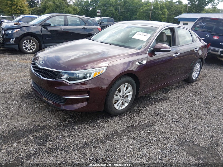 Vin: 5xxgt4l30gg047721, lot: 45838345, kia optima lx 20162