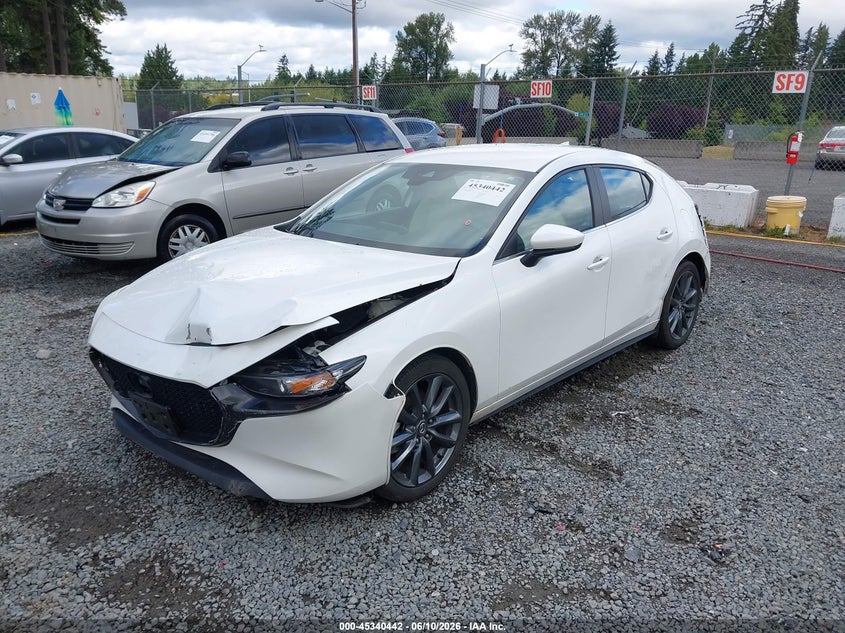 Vin: jm1bpbmm5k1124193, lot: 45838378, mazda mazda3 preferred package 20192