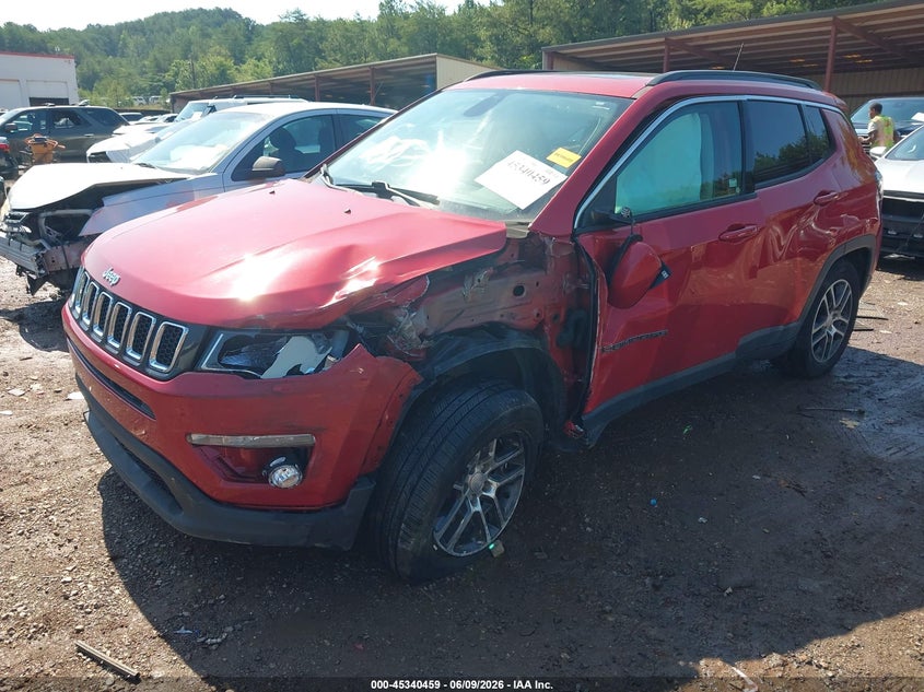 Vin: 3c4njcbb5kt750535, lot: 45838395, jeep compass sun and wheel fwd 20192