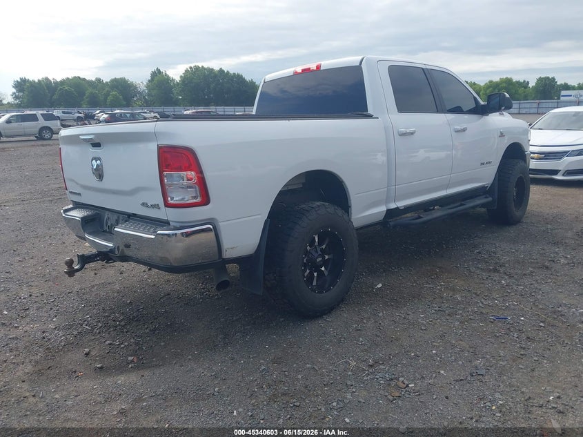 Vin: 3c6ur5dl9kg620912, lot: 45838539, ram 2500 big horn  4x4 6'4 box 20194