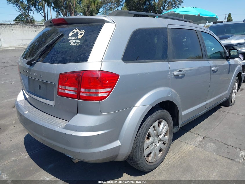 Vin: 3c4pdcab2gt237770, lot: 45838559, dodge journey se 20164