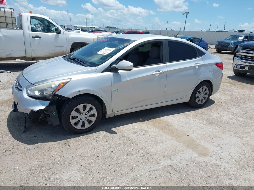 2016 HYUNDAI ACCENT SEDAN 1.6L I-4 DI, DOHC, VVT, 137HP