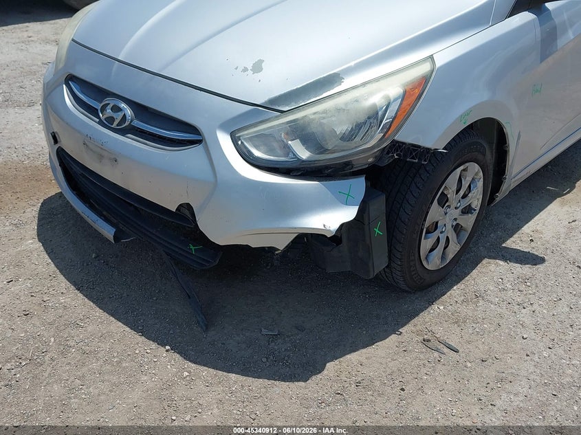 2016 HYUNDAI ACCENT SEDAN 1.6L I-4 DI, DOHC, VVT, 137HP