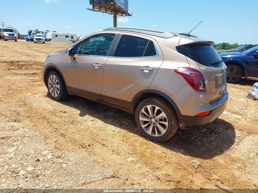 Vin: kl4cjasb1jb716369, lot: 45838977, buick encore preferred 20183