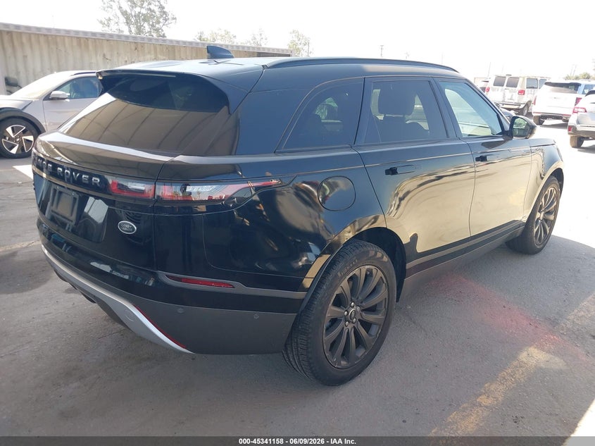 Vin: salyl2rx6ja773307, lot: 45839094, land rover range rover velar p250 se r-dynamic 20184
