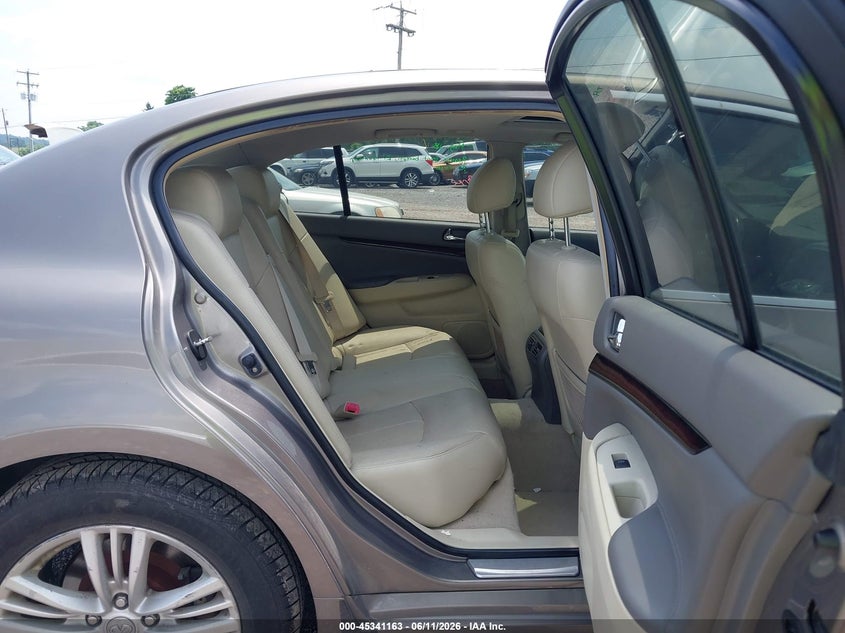 2012 Infiniti G37X VIN: JN1CV6AR3CM674383 Lot: 45341163