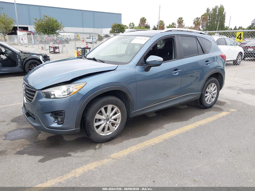 Vin: jm3ke2cy1g0698613, lot: 45839172, mazda cx-5 touring 20162