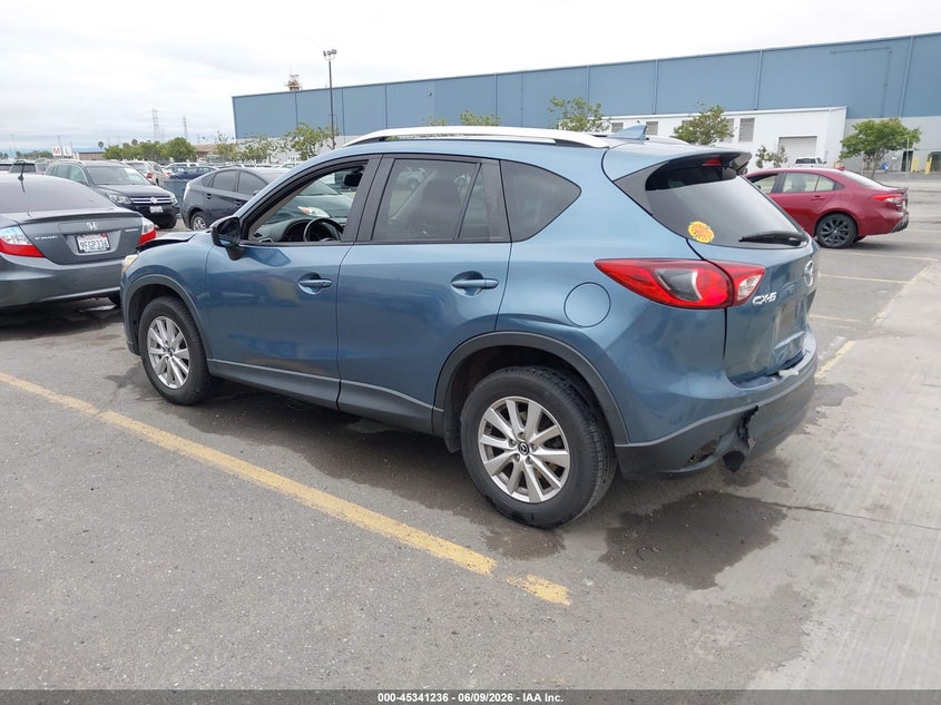 Vin: jm3ke2cy1g0698613, lot: 45839172, mazda cx-5 touring 20163