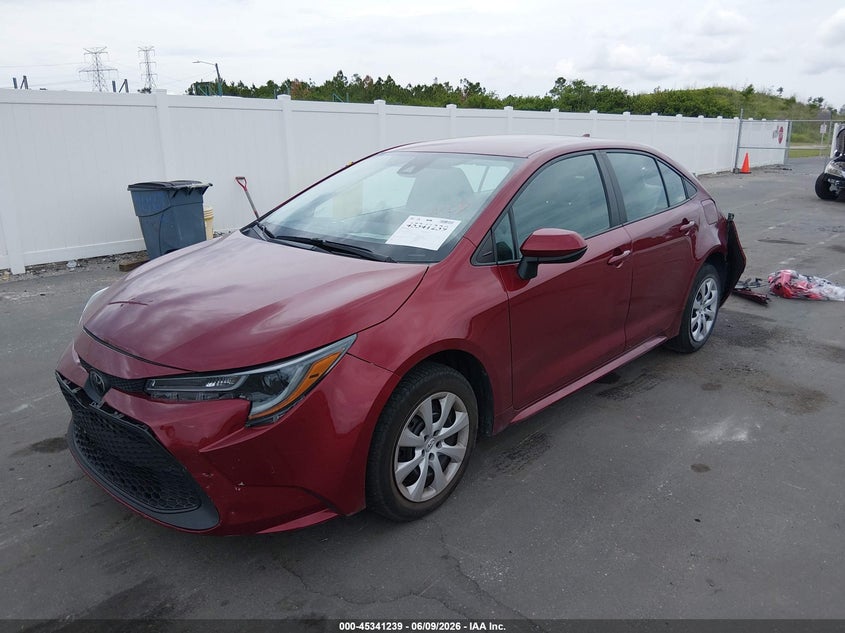 VIN 5YFEPMAE3NP367832 2022 TOYOTA COROLLA LE