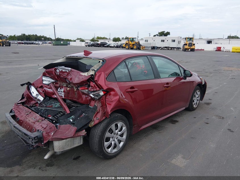 VIN 5YFEPMAE3NP367832 2022 TOYOTA COROLLA LE