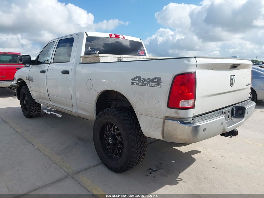 Vin: 3c6ur5cl5hg647955, lot: 45839258, ram 2500 tradesman  4x4 6'4 box 20173