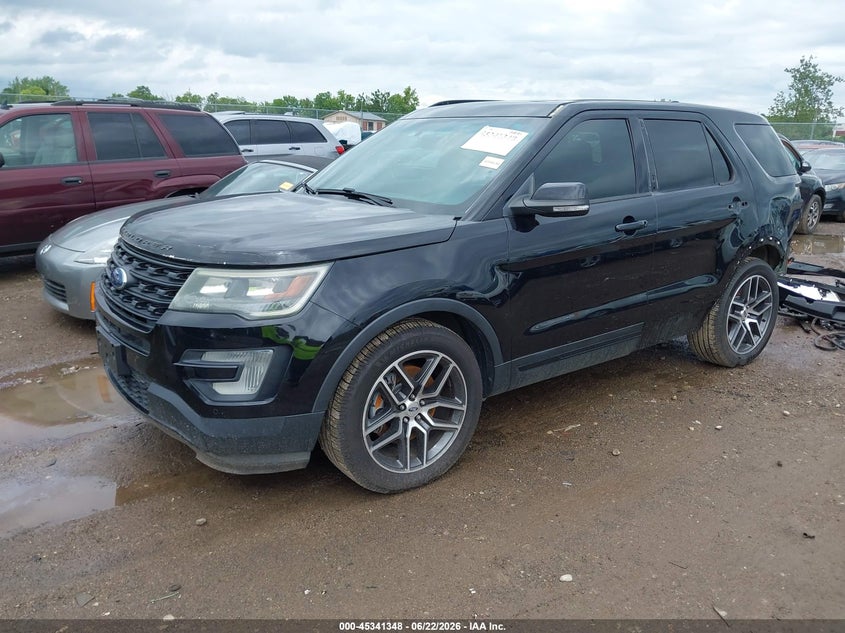 Vin: 1fm5k8gt4ggc81148, lot: 45839284, ford explorer sport 20162