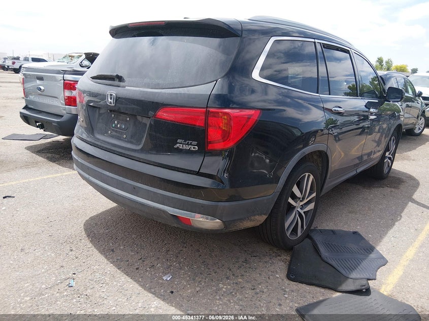 Vin: 5fnyf6h08gb060497, lot: 45839313, honda pilot elite 20164