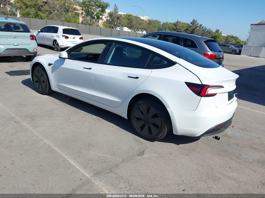 2026 TESLA MODEL 3 auction photo 3