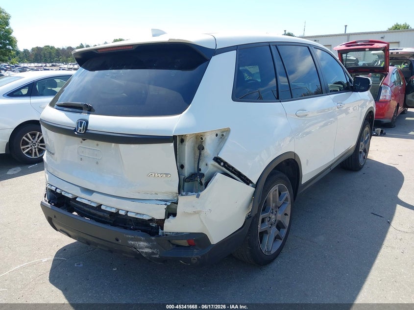 2022 Honda Passport Awd Ex-L VIN: 5FNYF8H55NB018678 Lot: 45341668