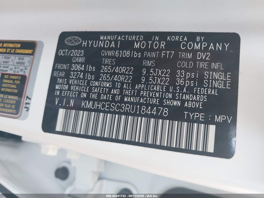 2024 Genesis Gv80 3.5T Awd VIN: KMUHCESC3RU184478 Lot: 45341742