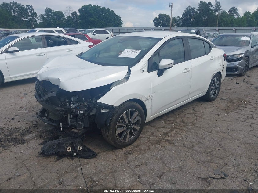 Vin: 3n1cn8ev1ml882387, lot: 45839717, nissan versa sv xtronic cvt 20212