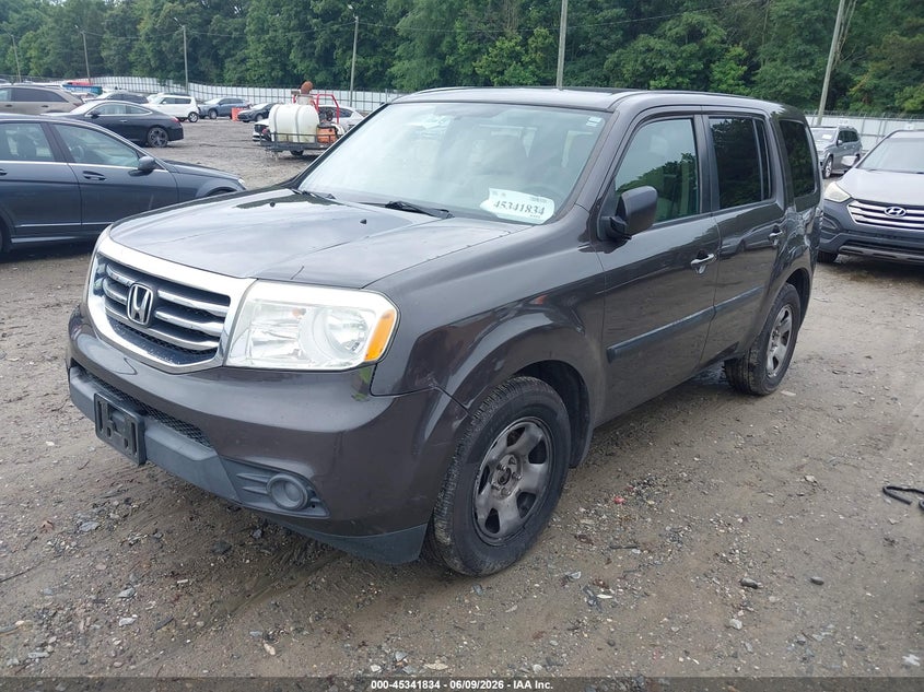 Vin: 5fnyf4h27fb018018, lot: 45839770, honda pilot lx 20152