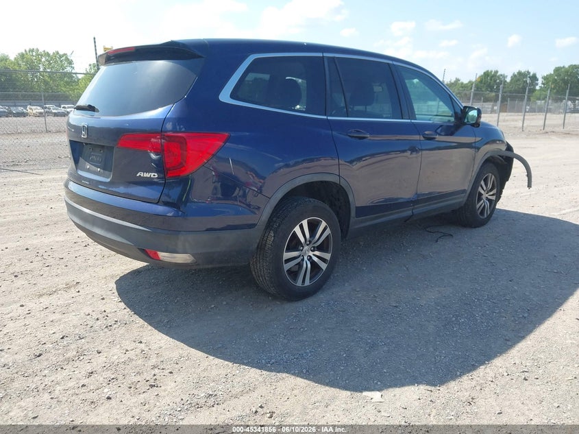 Vin: 5fnyf6h3xgb013496, lot: 45839792, honda pilot ex 20164